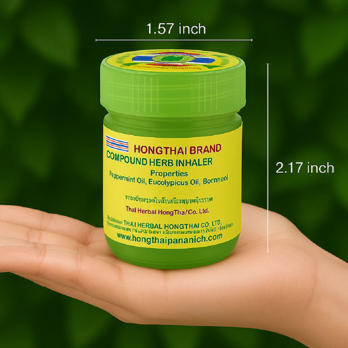 Hong Thai Yadom Herbal Inhaler, 10g XXL – 12 Pack